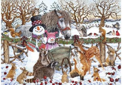 Two_Snowmen_Winter_Scene